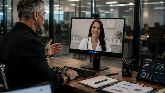 Consultoria online por vídeo para médicos